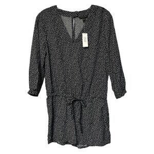 Banana Republic Black and White Polka Dot romper NWT